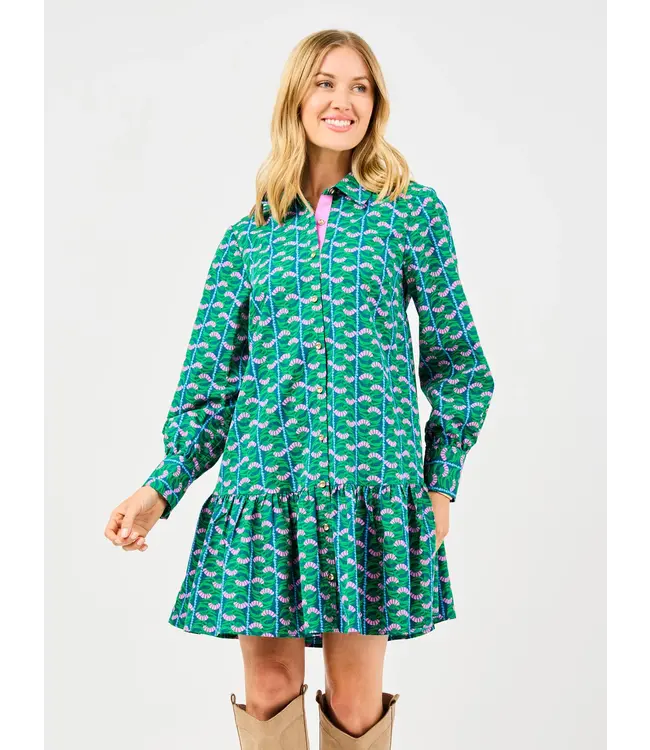 Fiona Honey Vines Green Dress
