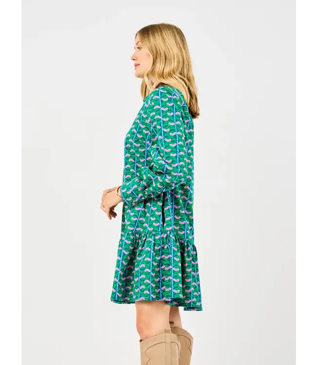 Fiona Honey Vines Green Dress