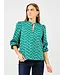 Lia Honey Vines Green Blouse