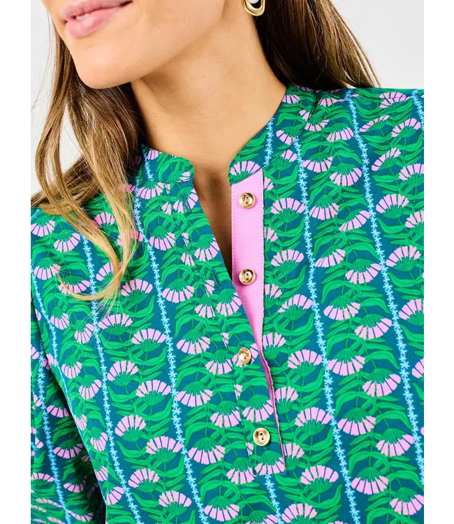 Lia Honey Vines Green Blouse