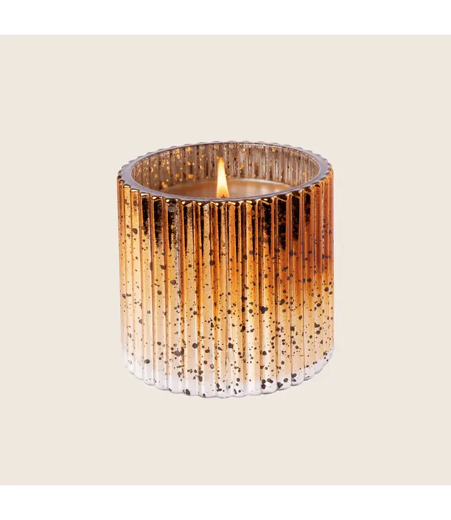 Aromatique Cinnamon Cider Plaid Ribbed Glass Candle 9oz