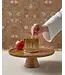 Aromatique Cinnamon Cider Plaid Ribbed Glass Candle 9oz