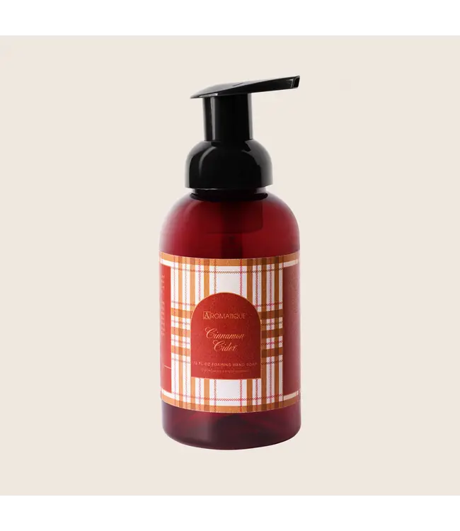 Aromatique Cinnamon Cider Plaid Foaming Hand Soap