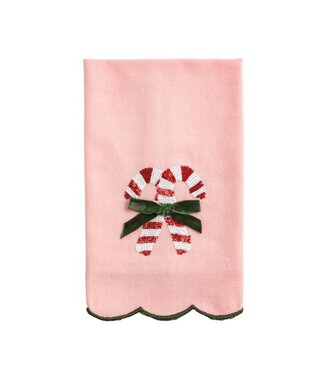 Candy Cane Sequin Towel