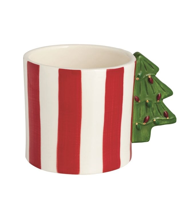 Christmas Tree Handle Whimsical Mug