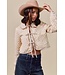 Joan Beige Floral Quilted Jacket