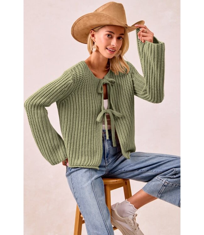 Nancy Olive Sweater Top