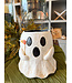 Paper Mache Ghost Small Treat Bucket