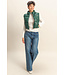 Darla Green Cropped Puffer Vest