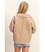Janet Mocha Polkadot Quilted Jacket