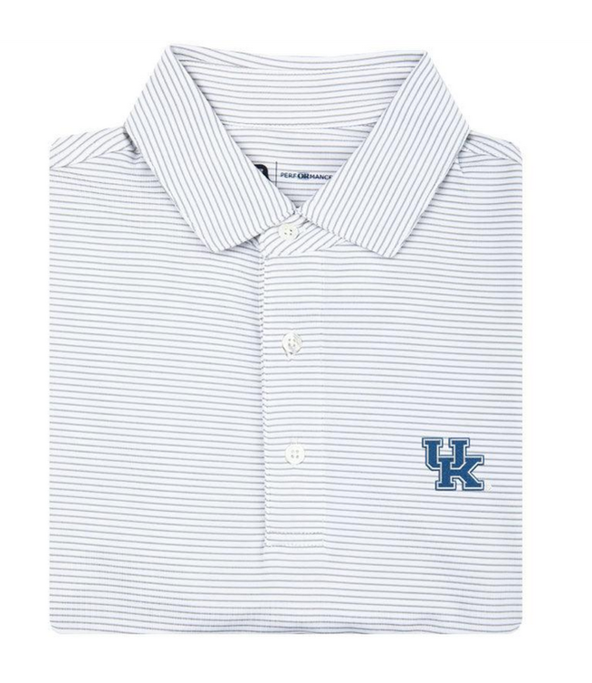 Kentucky Birdie Stripe Performance Polo