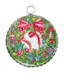 Round Top Mini Round Traditional Wreath Print