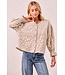 Emerson Oatmeal Floral Blouse