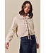 Joan Beige Floral Quilted Jacket