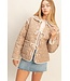 Janet Mocha Polkadot Quilted Jacket