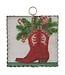 Round Top Mini Retro Cowboy Boot Print
