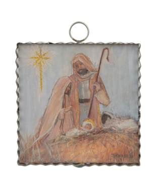 Mini Natural Nativity Print