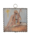 Round Top Mini Natural Nativity Print