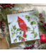 Round Top Mini Cardinal & Snowy Branch Print