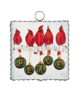 Mini Peace Cardinals Print