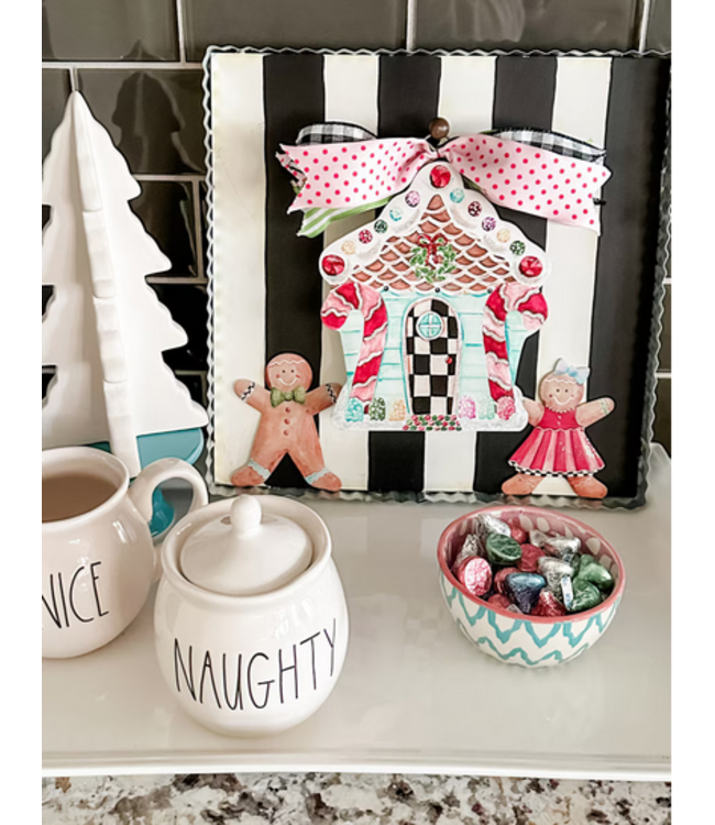 Round Top Mini Gingerbread House Charm