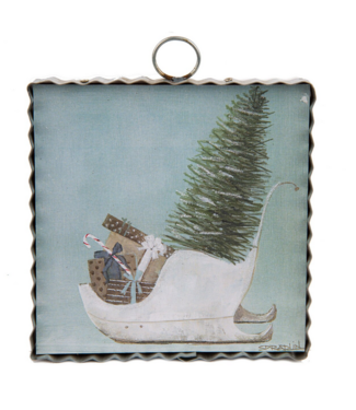 Mini Slipper Sleigh Print