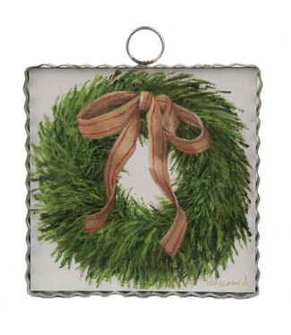 Mini Cedar Wreath Print