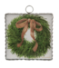 Round Top Mini Cedar Wreath Print