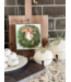 Round Top Mini Cedar Wreath Print