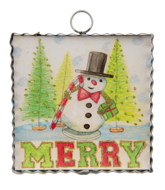 Mini Merry Snowman Print