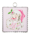 Round Top Mini Pink Santa Print