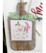 Round Top Mini Pink Santa Print
