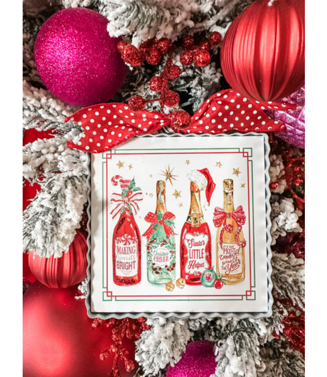 Round Top Mini Bottles of Cheer Print