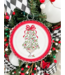 Round Top Mini Round Holly Tree Print
