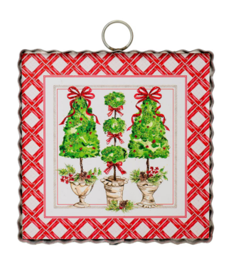 Mini Traditional Pinecone Trees Print