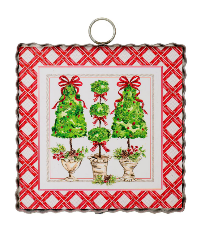 Mini Traditional Pinecone Trees Print