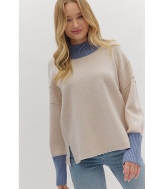 Entro Eliana Ecru Pullover Top