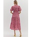 Eleanor Rosy Brown Midi Dress
