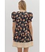 Sophia Black Floral Dress
