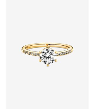 Pandora Clear Sparkling Crown Solitaire Ring (Size 50) FINAL SALE