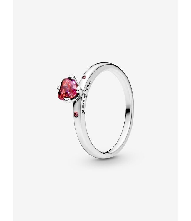 Pandora Sparkling Red Heart Ring (Size 50) FINAL SALE