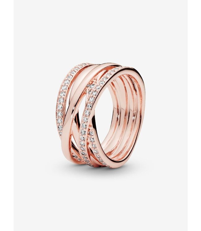 Pandora Sparkling & Polished Lines Ring FINAL SALE