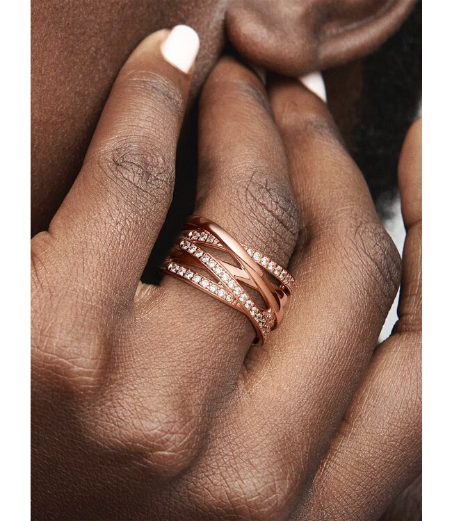 Pandora Sparkling & Polished Lines Ring FINAL SALE