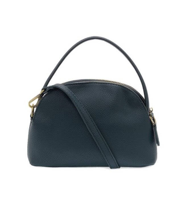 Joy Susan Larissa Dark Teal Double Zip Dome Crossbody