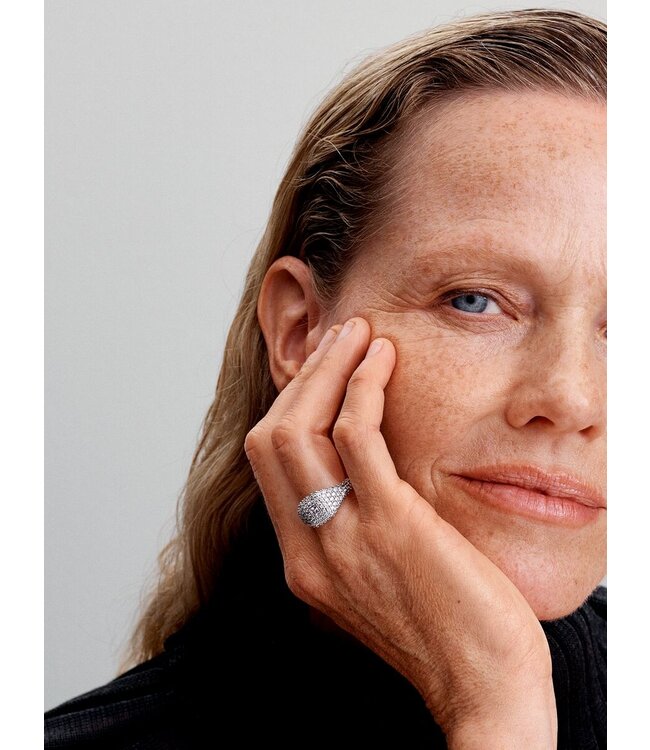 Pandora Pavé Square Cocktail Ring FINAL SALE
