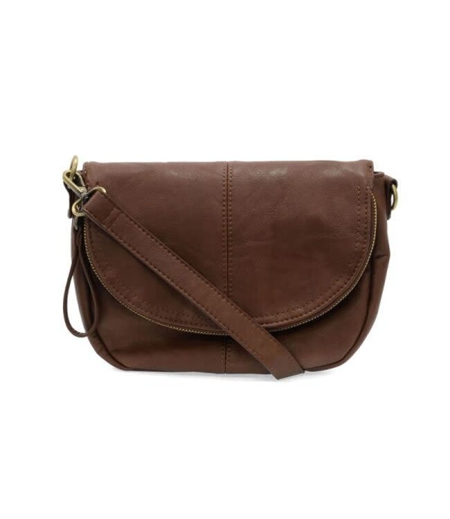 Joy Susan Helene Walnut Small Saddle Crossbody