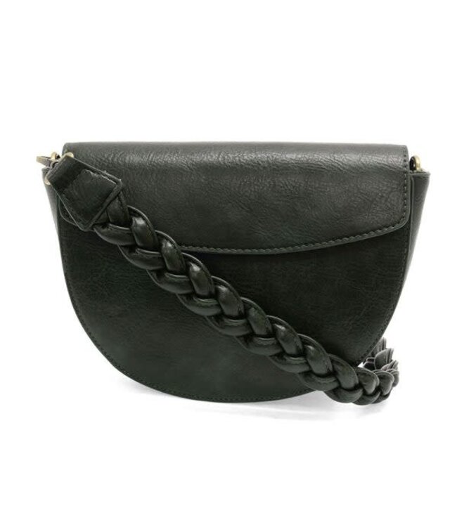 Joy Susan Linda Forest Green Crescent Crossbody