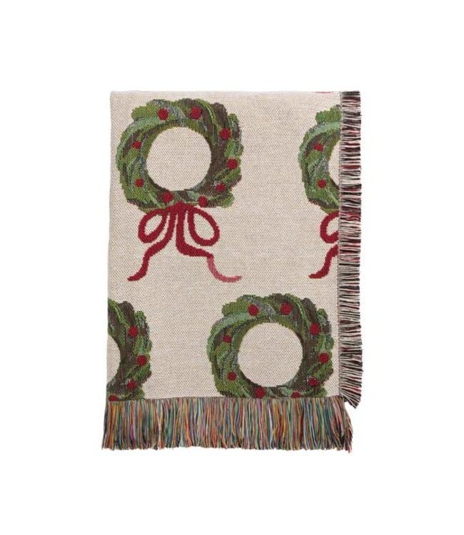Wreath Jacquard Blanket