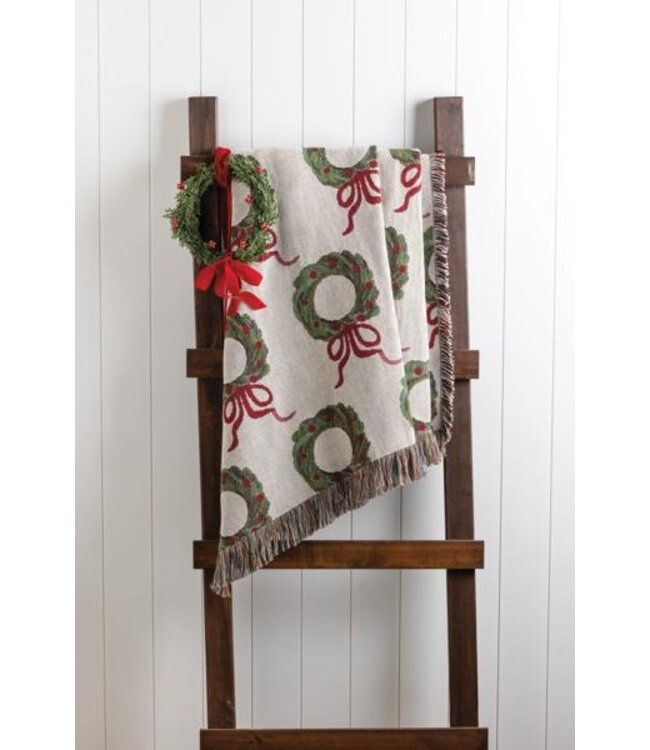 Wreath Jacquard Blanket
