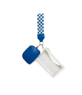 Taylor Blue Mini Wristlet